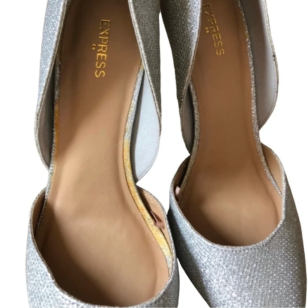 Express Sparkle Dorsey Pumps